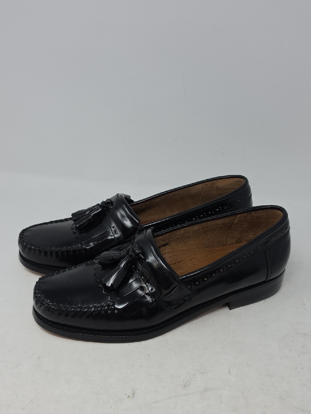 GH Bass Jeremy Classic Black Tassel Loafers Men's Size 9.5D